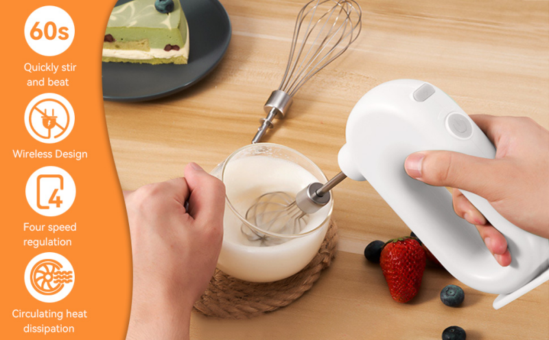 Cordless Hand Mixer Egg Beater